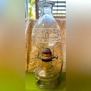 Large Vintage Oil Lamp